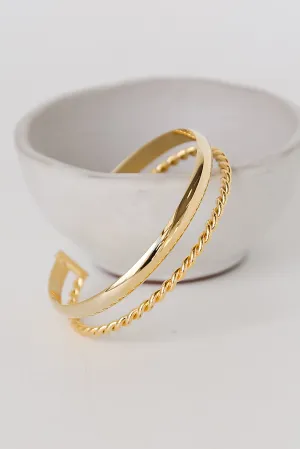 FINAL SALE - Valerie Gold Cuff Bracelet