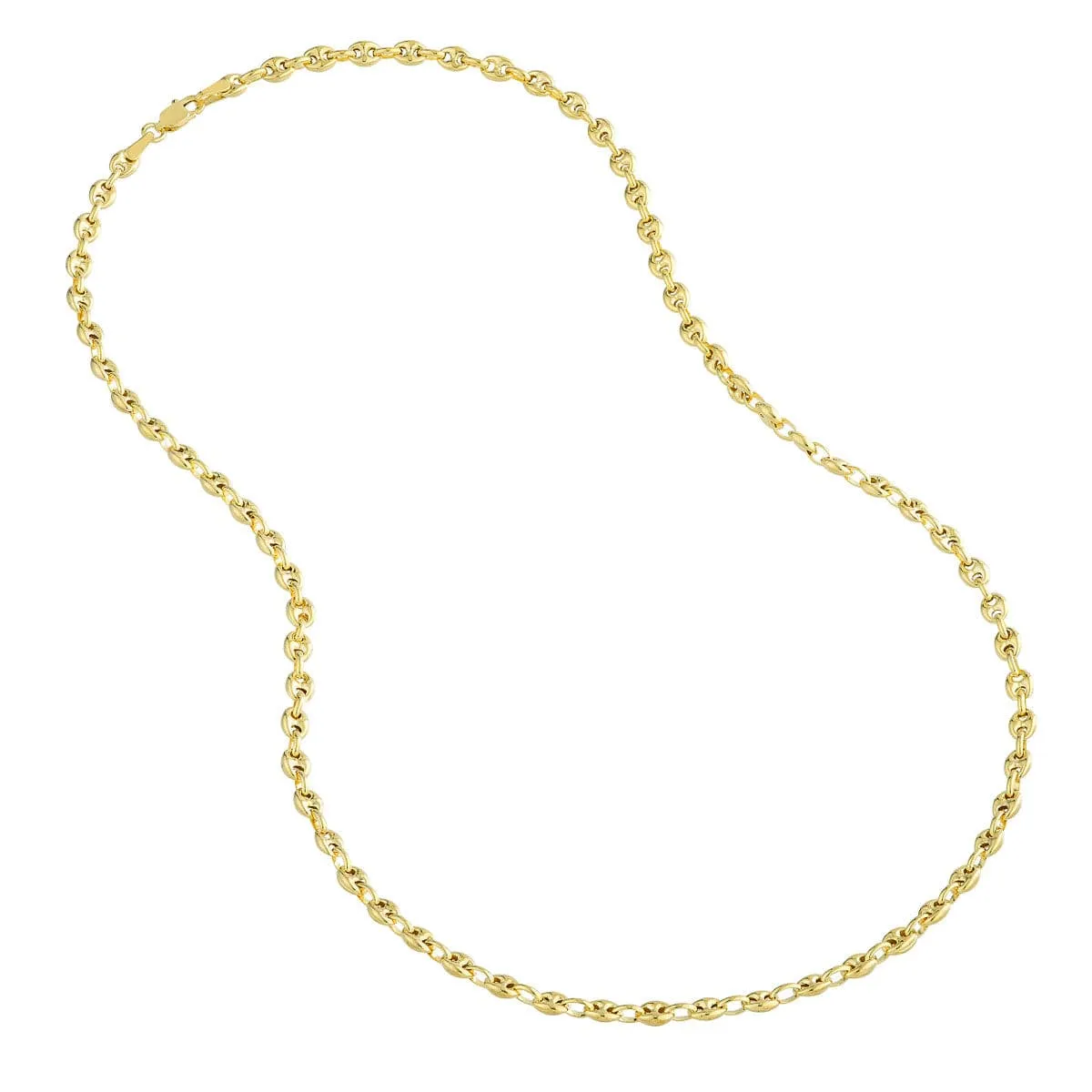 Gold Puff Mariner Chain