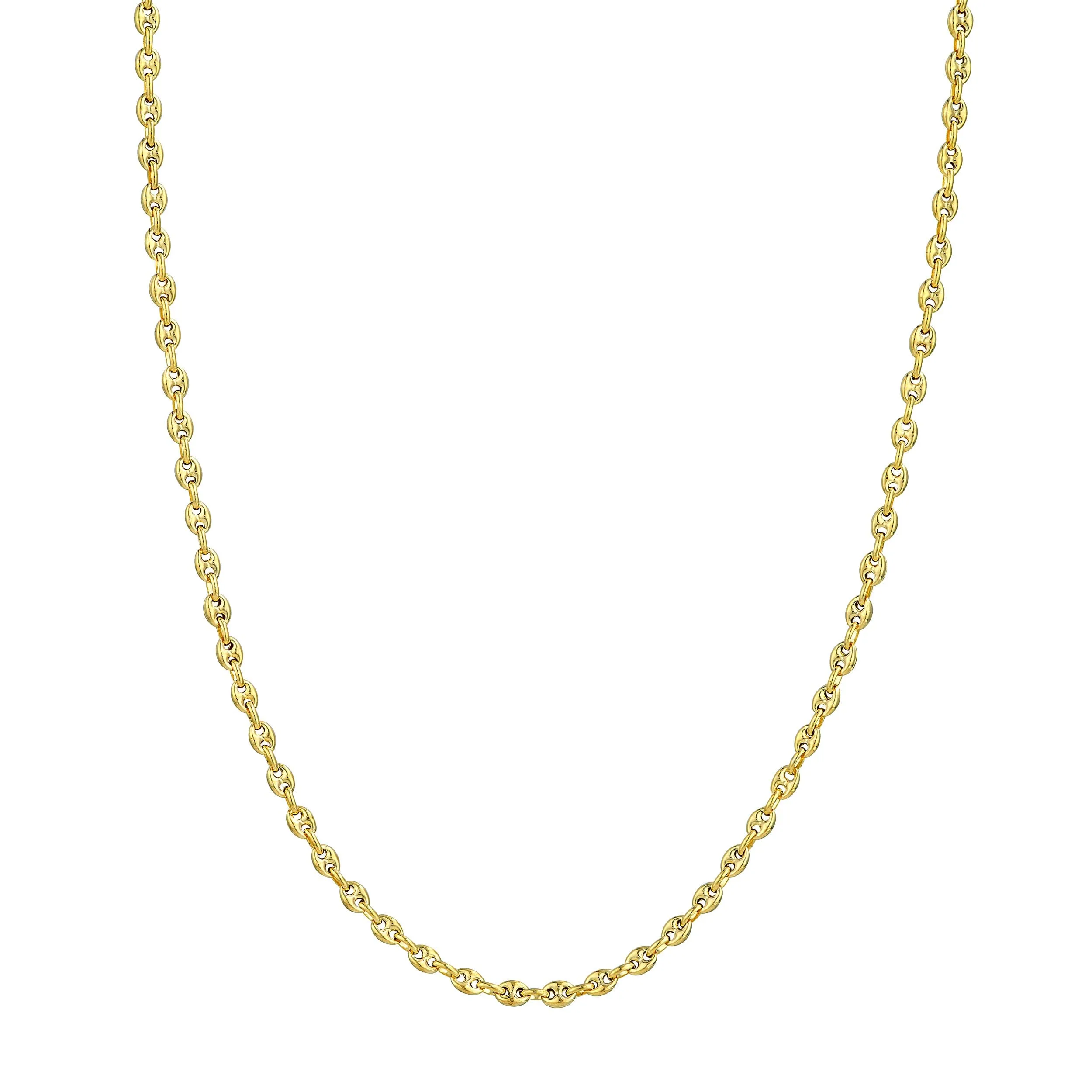 Gold Puff Mariner Chain