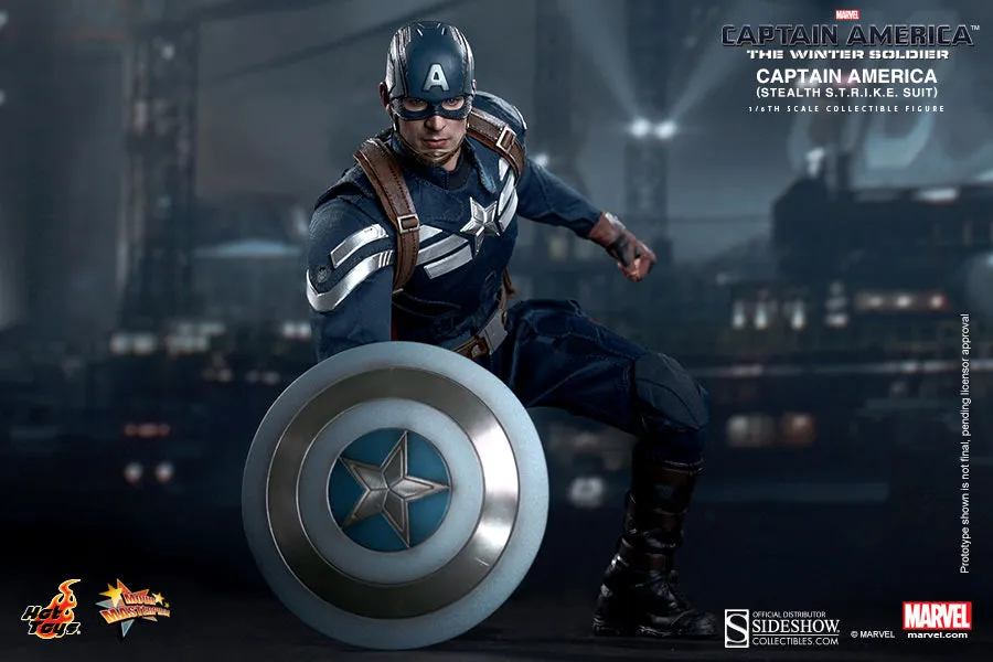 Hot Toys 1/6 Captain America and Steve Rogers Sixth Scale Winter Soldier Figure Set MMS243