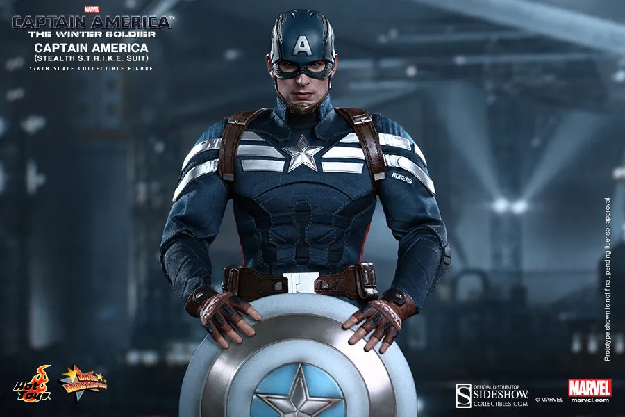 Hot Toys 1/6 Captain America and Steve Rogers Sixth Scale Winter Soldier Figure Set MMS243