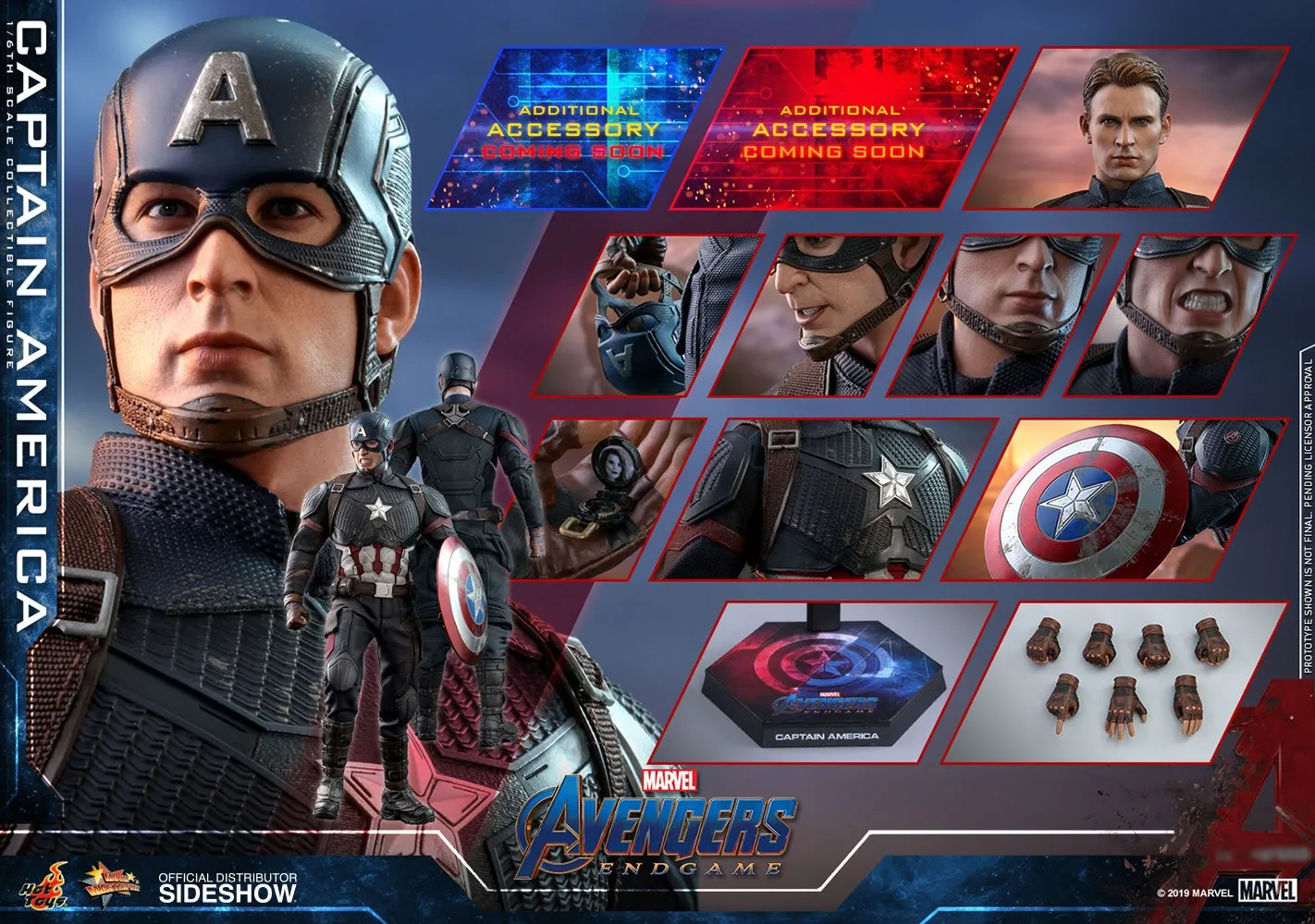 Hot Toys Movie Masterpiece 1/6 Scale Figure - Captain America (Avengers: Endgame)