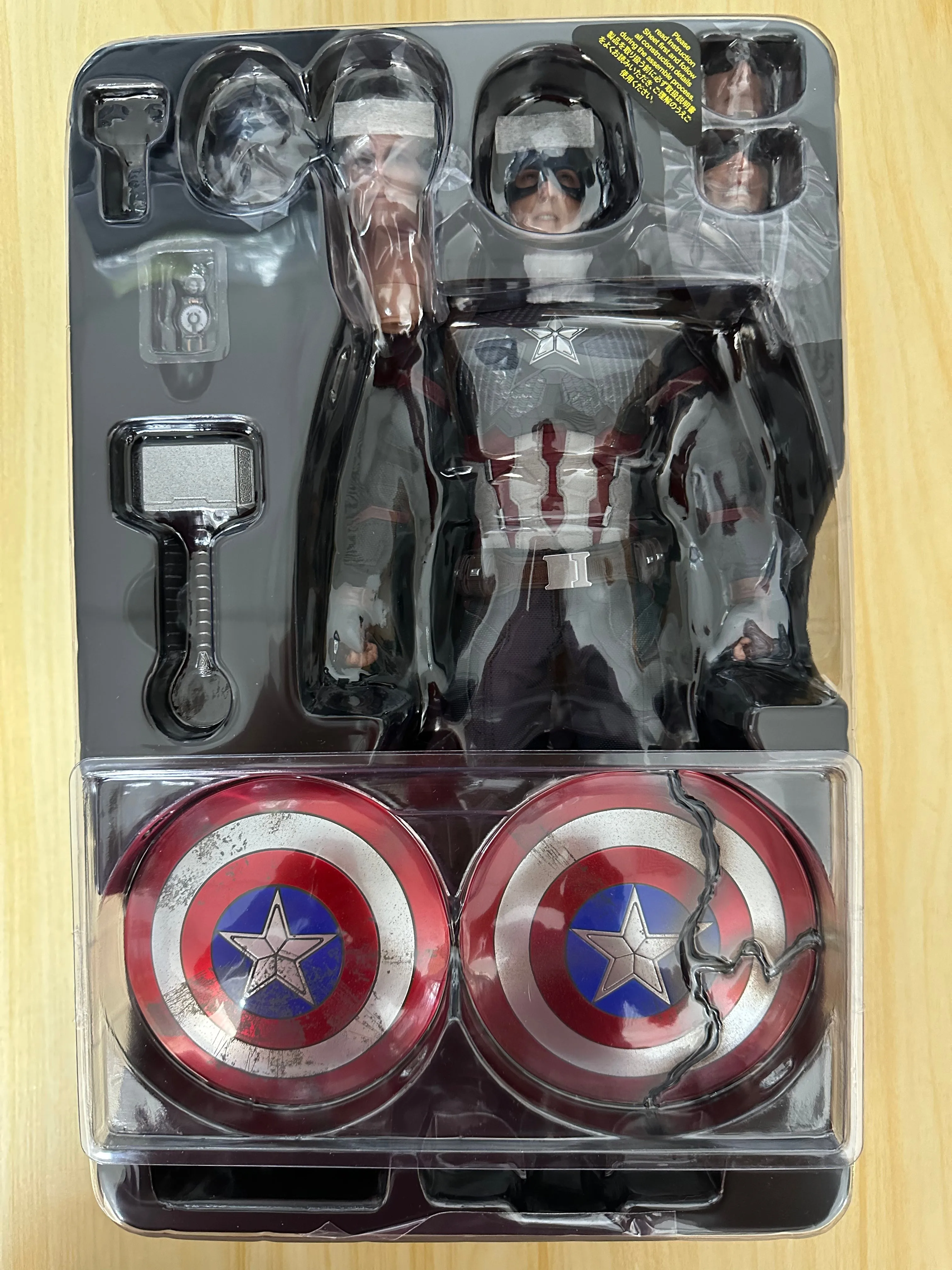 Hottoys Hot Toys 1/6 Scale MMS536 MMS 536 Avengers Endgame Captain America Chris Evans Action Figure USED 2