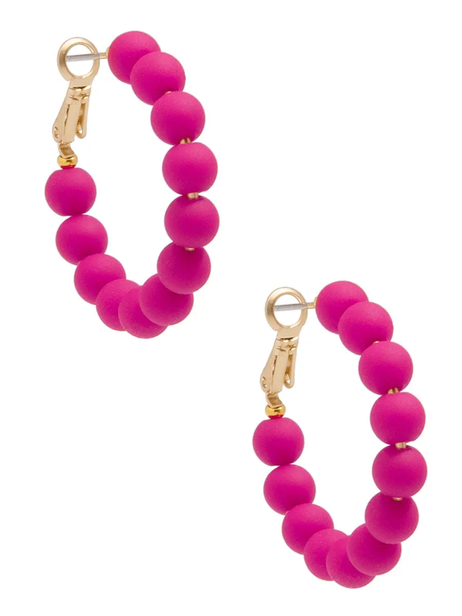 Josephine Beaded Hoop Earring