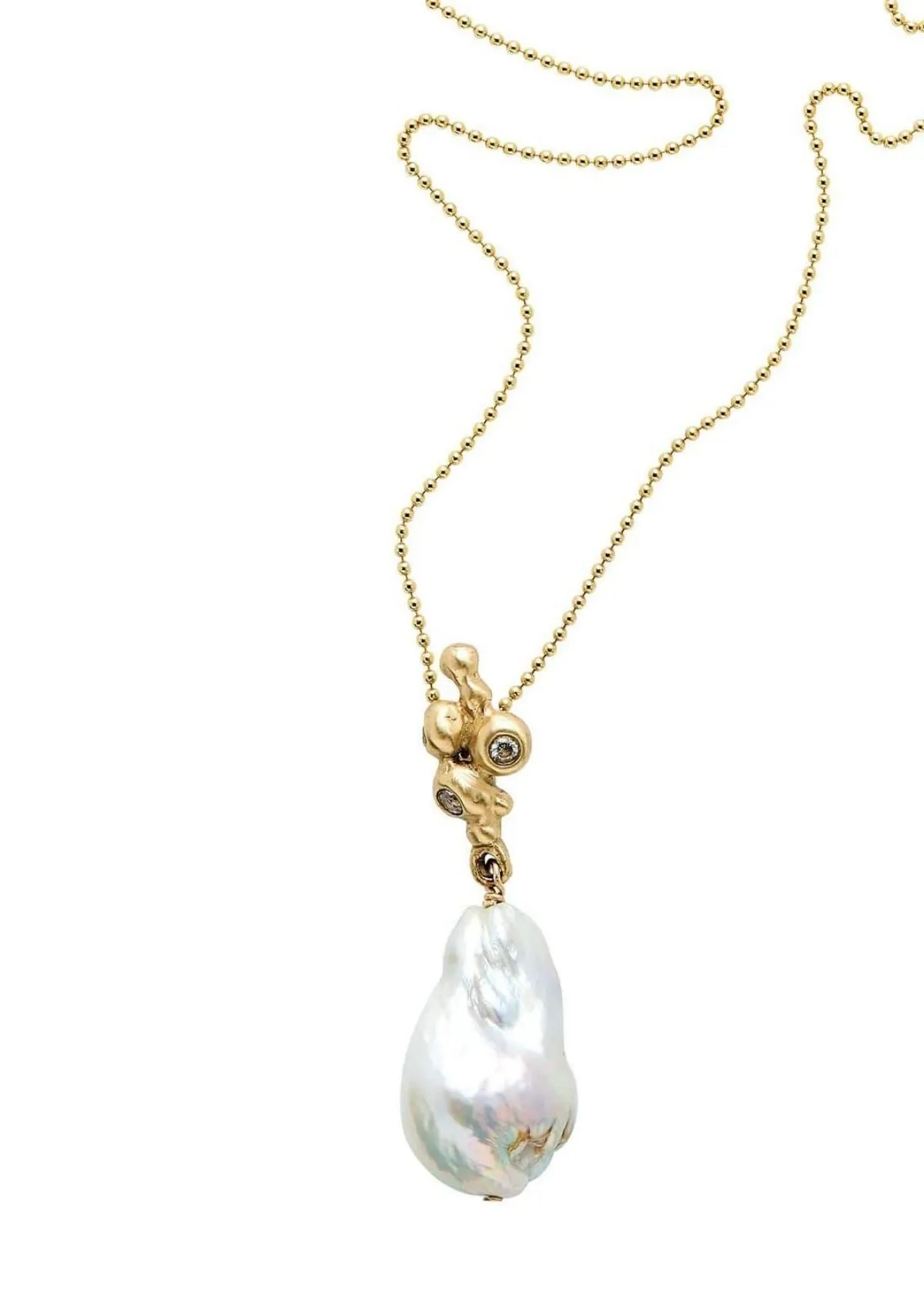 JULIE COHN DESIGN Caldera Bronze Pearl Necklace