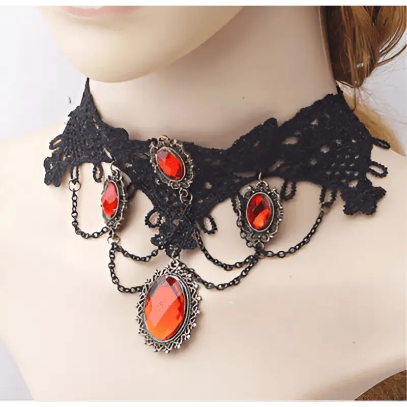 Luxe Lace Necklace with Elegant Handmade Design