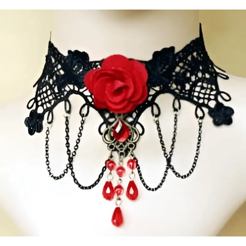 Luxe Lace Necklace with Elegant Handmade Design