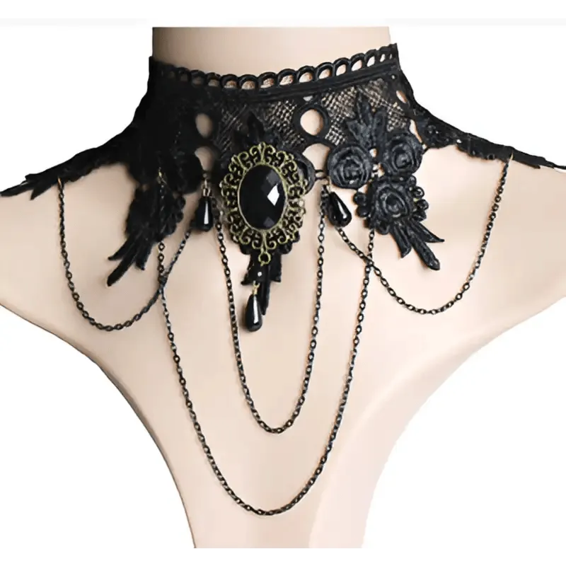 Luxe Lace Necklace with Elegant Handmade Design