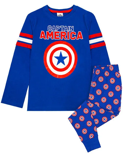 Marvel Captain America Shield Logo Boy's Pyjamas