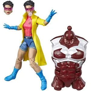 Marvel Legends Series 6-inch Collectible Action Figure Marvel's Jubilee Toy (X-Men Collection) with Marvel's Caliban Build-a-Figure Part