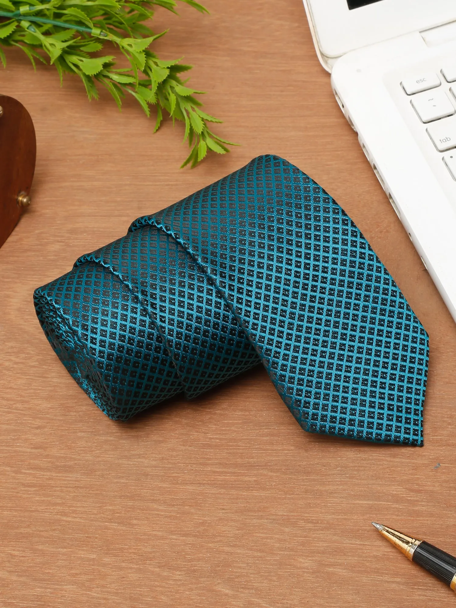 Men's Turquoise Fashion Broad Tie