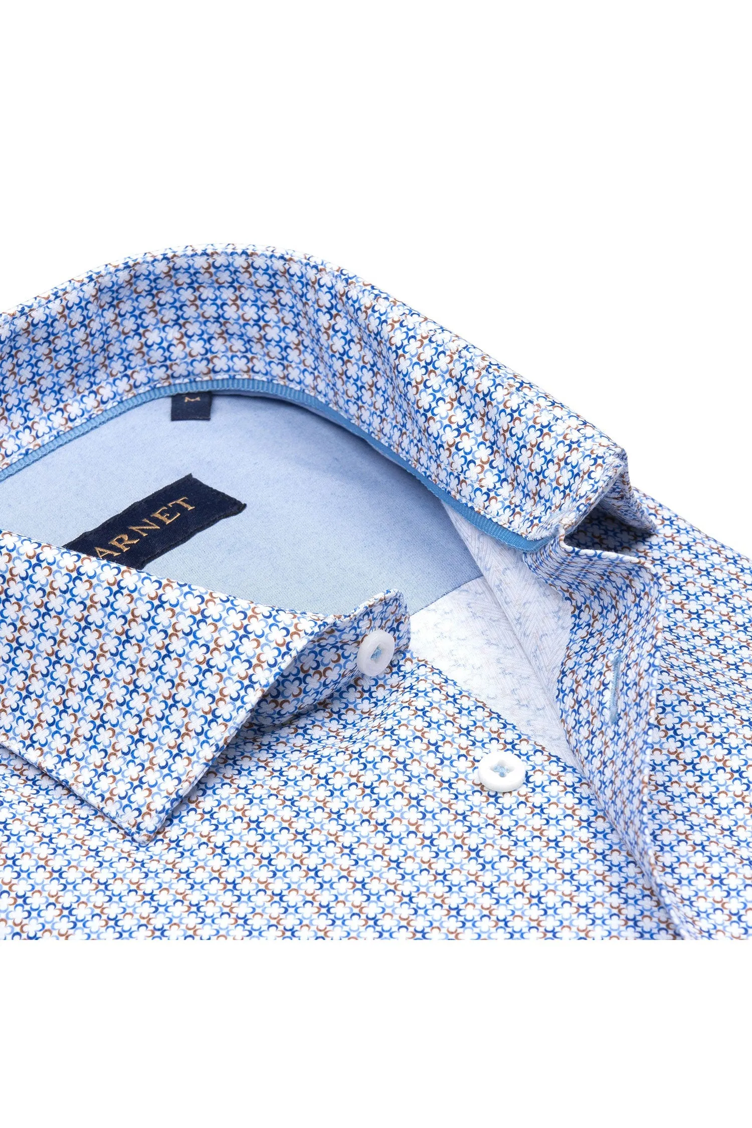 Mini Circle Herringbone Shirt