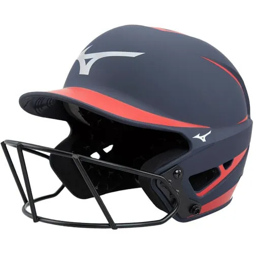 Mizuno F6 Fastpitch Batting Helmet - Navy/Red