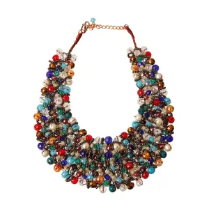 Motley Gorgeous Beaded Bib Style Necklace