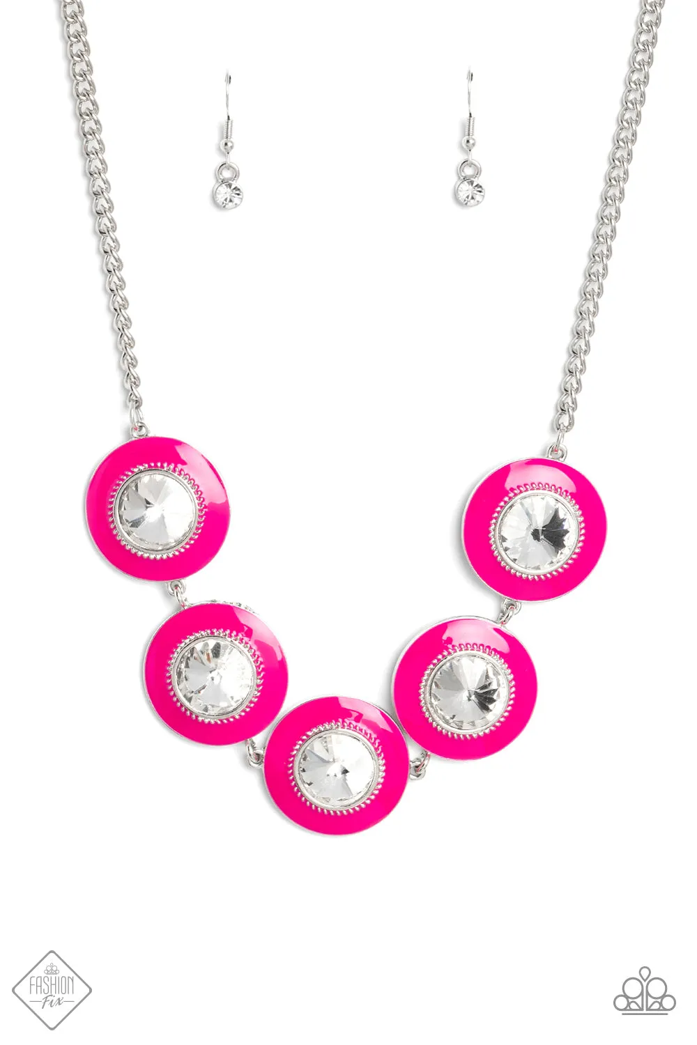 Necklaces Feminine Flair - Pink SET W2