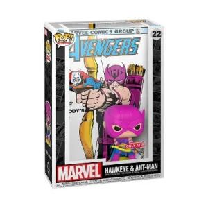 New - Funko POP! Comic Cover Marvel Hawkeye Antman 2 Figures Display Case Comic