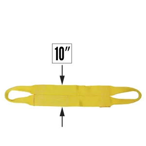 Nylon Lifting Sling - Continuous Eye Wide - 10" x  12' - 2-ply