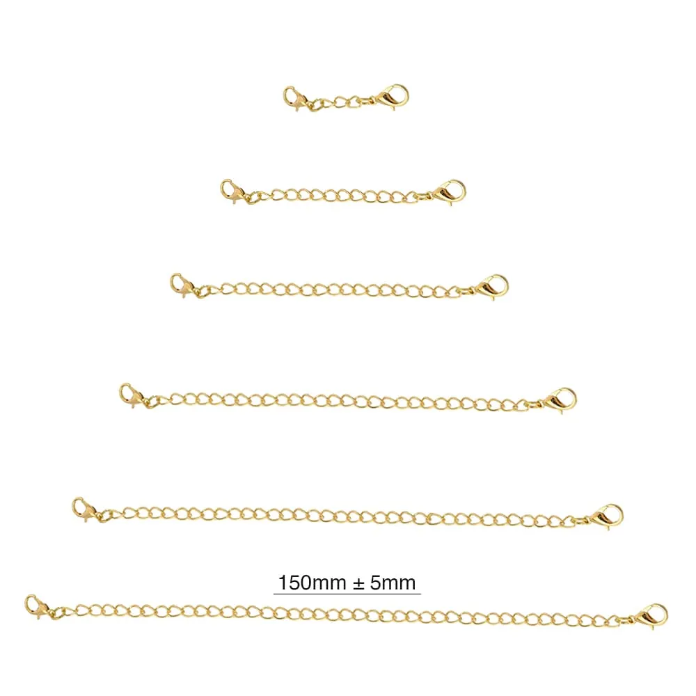 Obsession Necklace Extender Encased in 18k Gold - 150mm