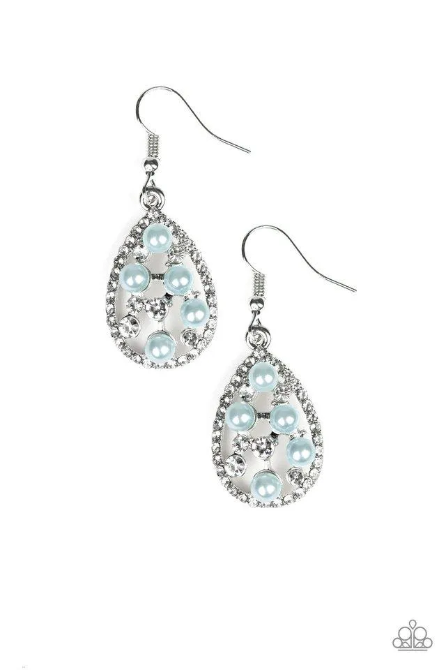 Paparazzi Earring ~ Fabulously Wealthy - Blue