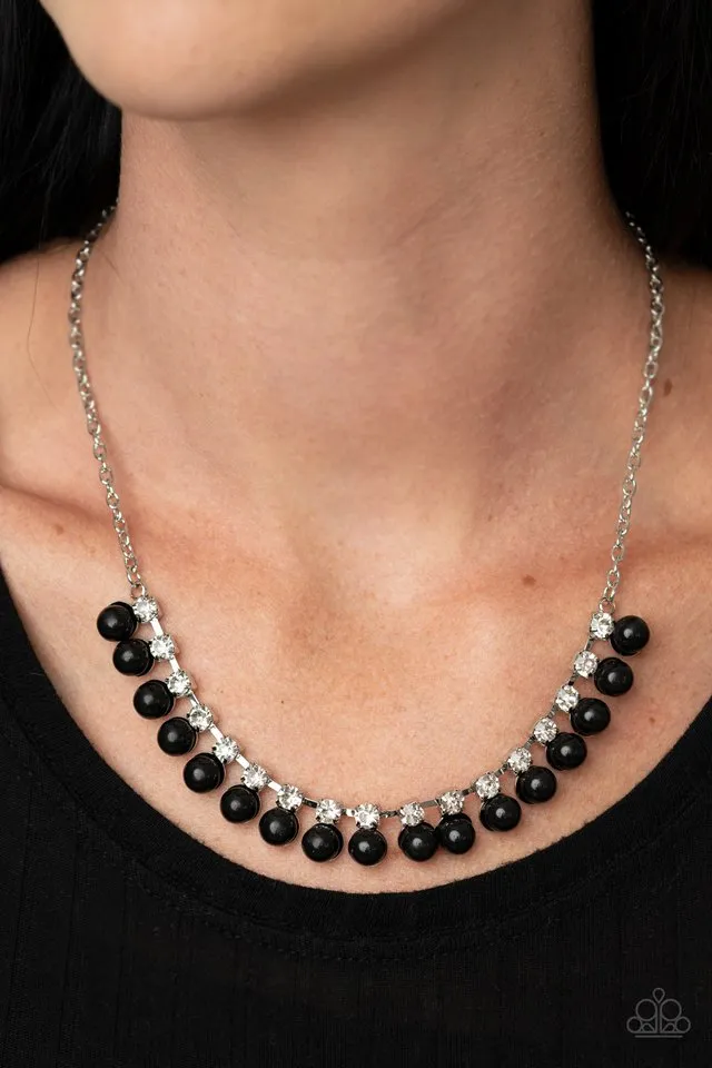 Paparazzi Necklace ~ Frozen in TIMELESS - Black