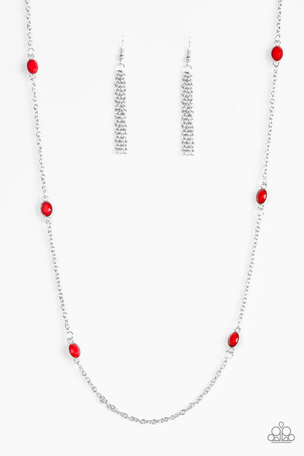 Paparazzi Necklace ~ In Season - Red