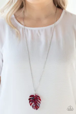 Paparazzi Necklace ~ Prismatic Palms - Red