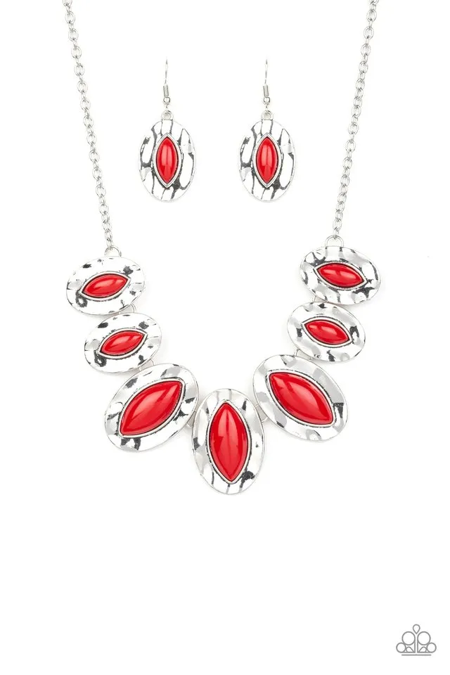 Paparazzi Necklace ~ Terra Color - Red