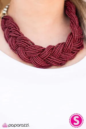 Paparazzi Necklace ~ The Great Outback - Red