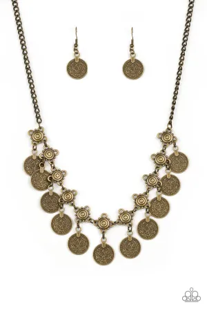 Paparazzi Necklace ~ Walk The Plank - Brass