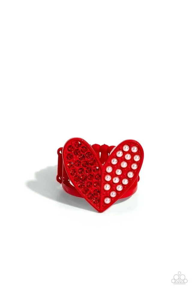 Paparazzi Ring ~ Hometown Heart - Red