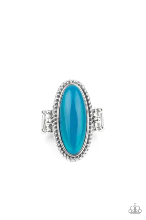 Paparazzi Ring ~ Oval Oasis - Blue