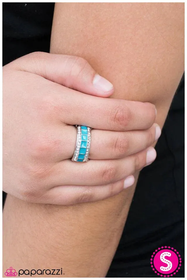 Paparazzi Ring ~ Rising Tide - Blue