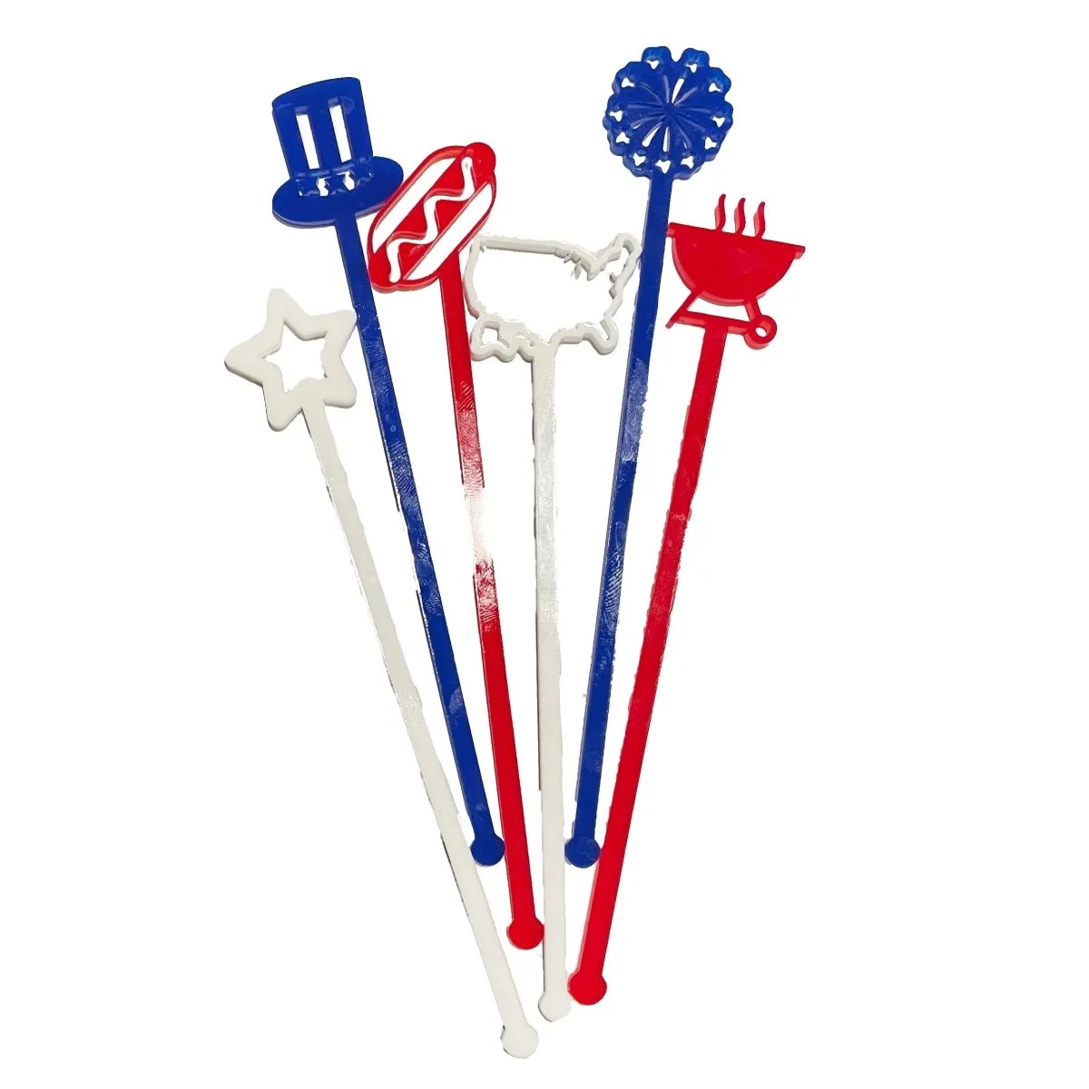 Patriotic Swizzle Sticks