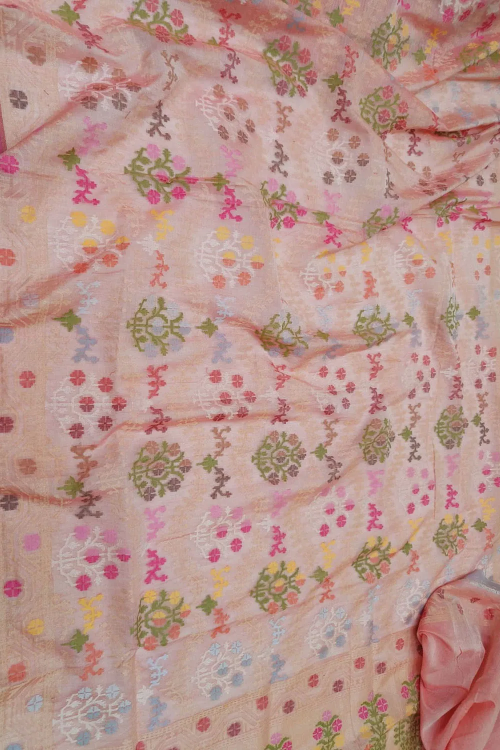 Pretty in Pink: Banarasi Handloom Cotton Saree