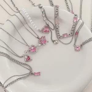 Pretty Pink Princess Necklaces