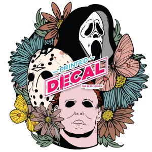 Printed Decal - Spooky Floral