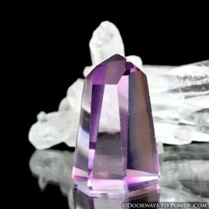 Raspberry Rose Aura Quartz Crystal Point 'Adoration'