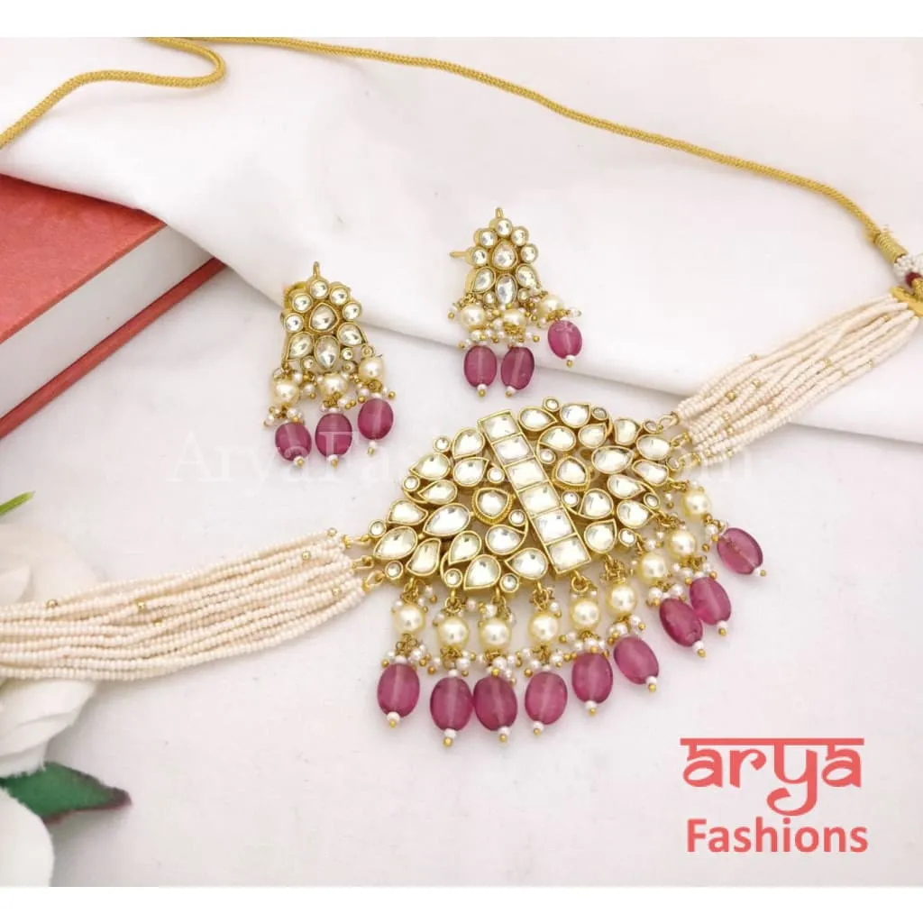 Ruby Choker/ Emerald Choker/ Sabyasachi Pachi Kundan Choker