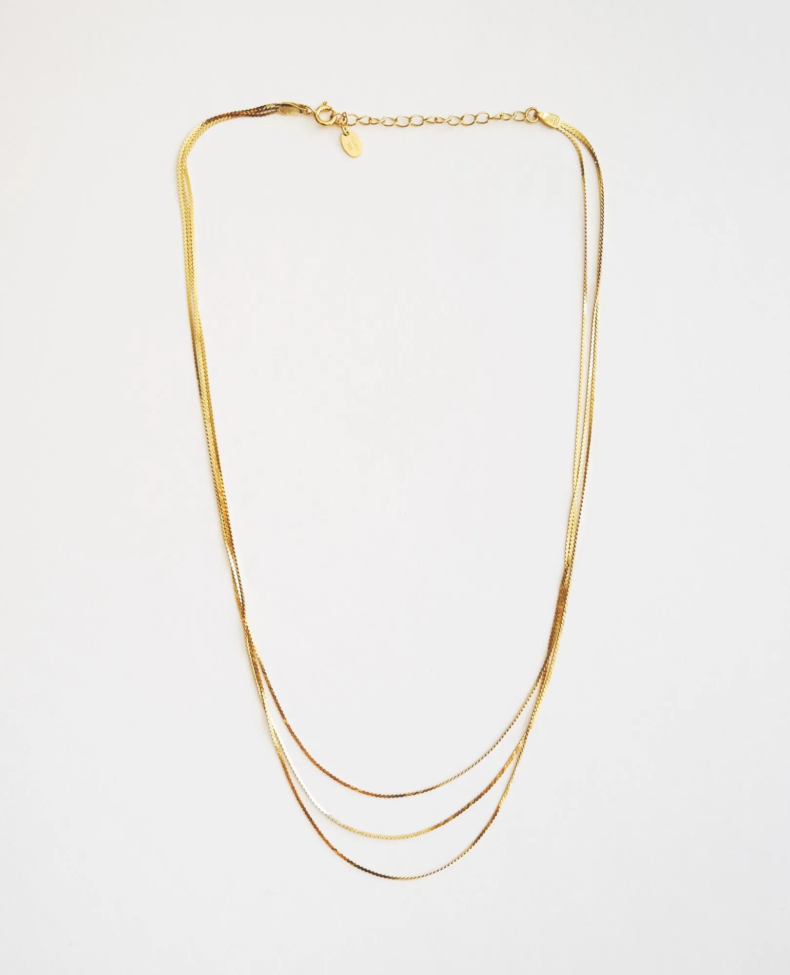 Sleek 3 Line Necklace