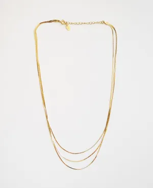 Sleek 3 Line Necklace