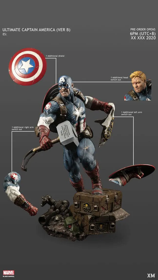 Ultimate Captain America Version B Statue