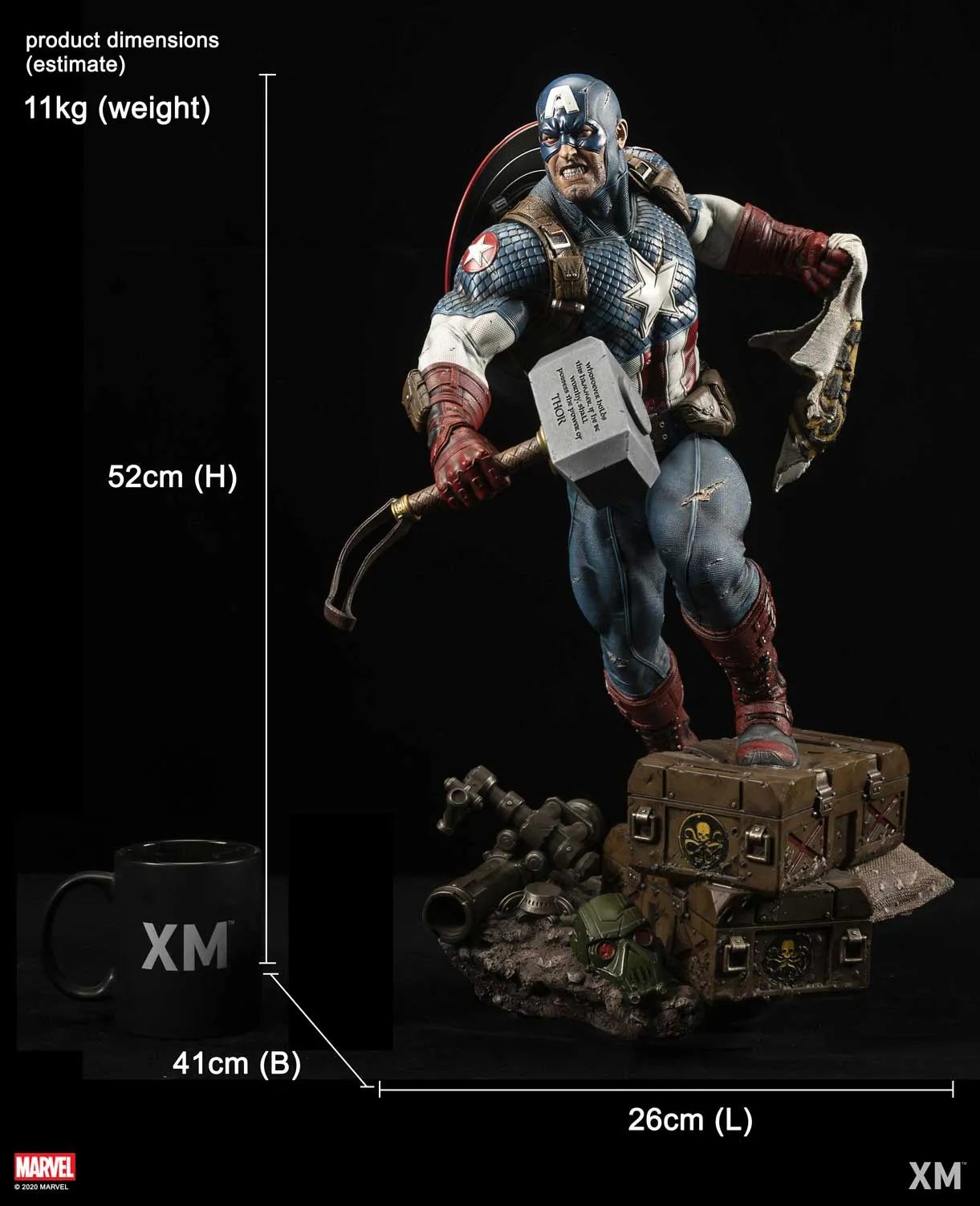 Ultimate Captain America Version B Statue