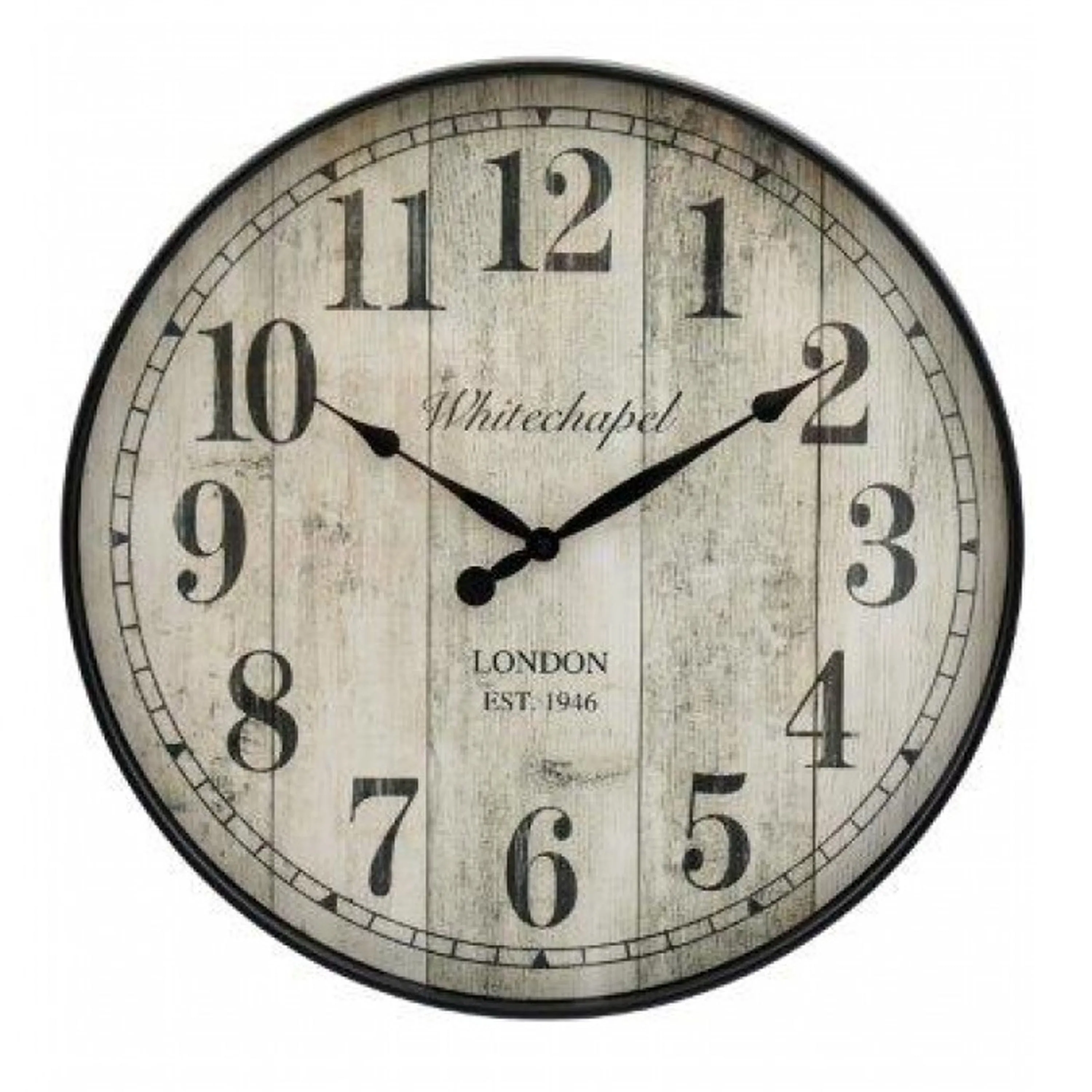 Vintage Whitechapel Wall Clock - Arabic Numerals