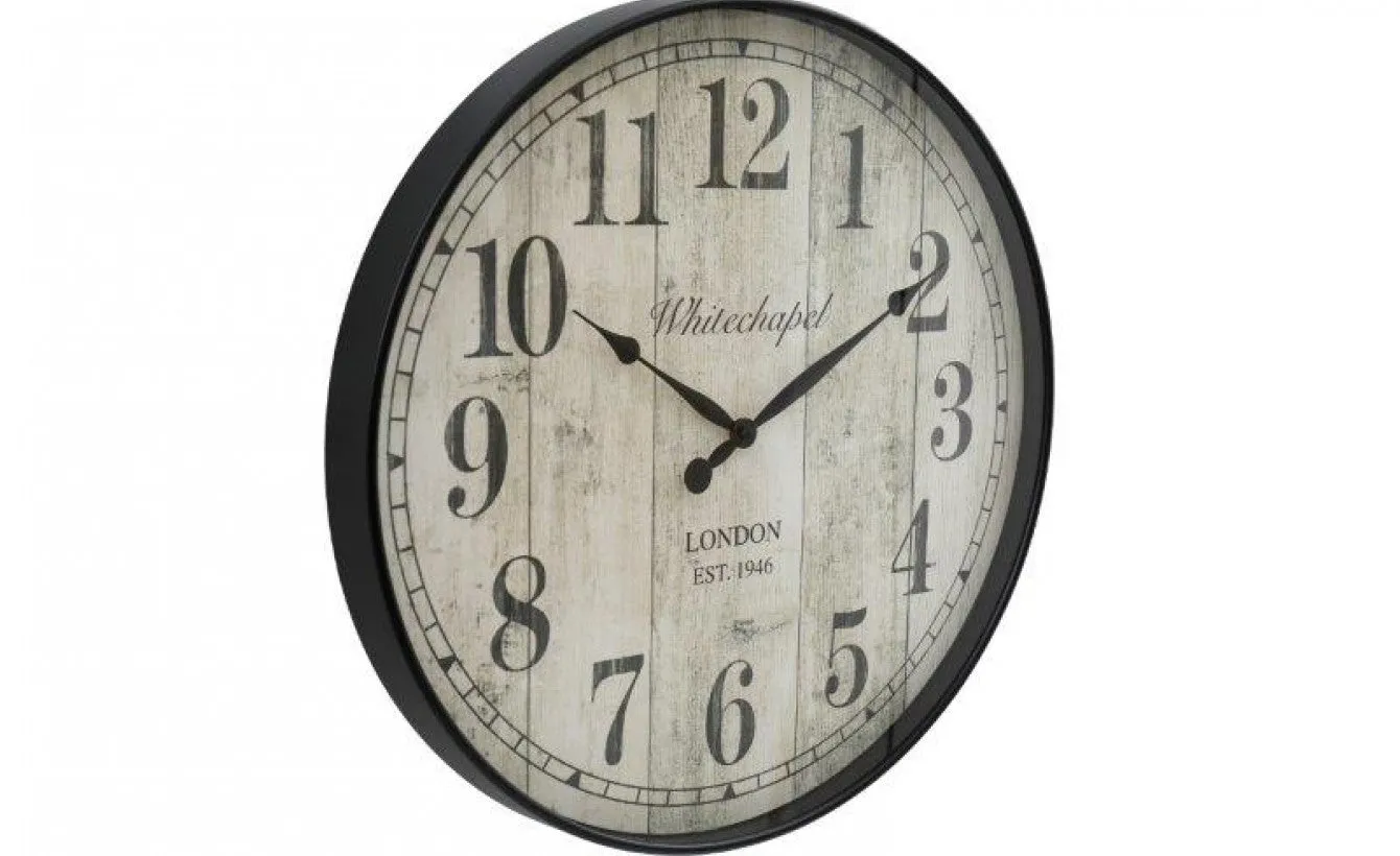 Vintage Whitechapel Wall Clock - Arabic Numerals